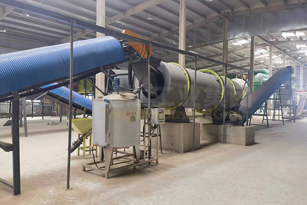 新疆十萬噸有機無機復混肥生產線發貨