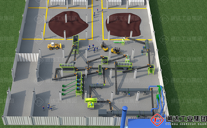 有機(jī)無(wú)機(jī)肥圓盤(pán)造粒機(jī)生產(chǎn)線(xiàn)